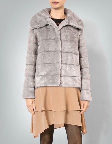 TWIN-SET, Kunstfelljacke in italienischer Größe