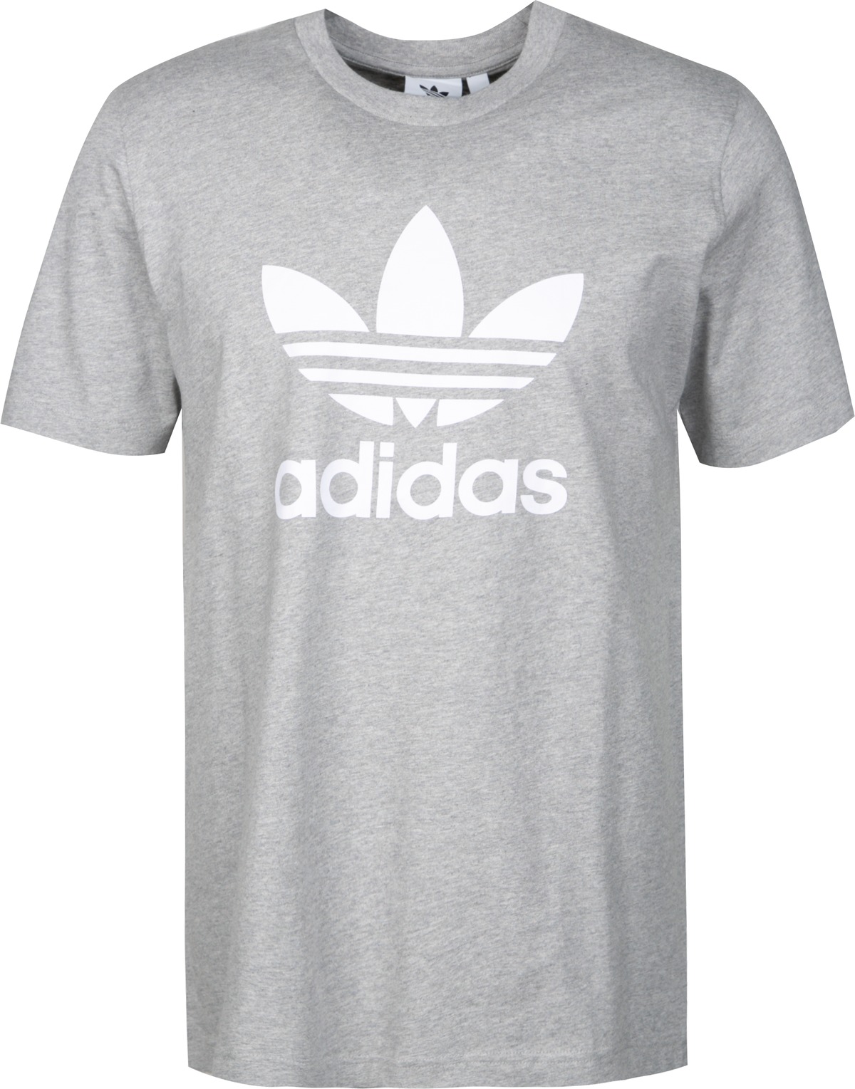 adidas ORIGINALS Trefoil T Shirt grey white H06643 herrenausstatter