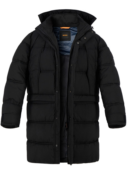 Mantel Hugo Boss Jacke Herren Mit Pelz Hoodie Boss Orange