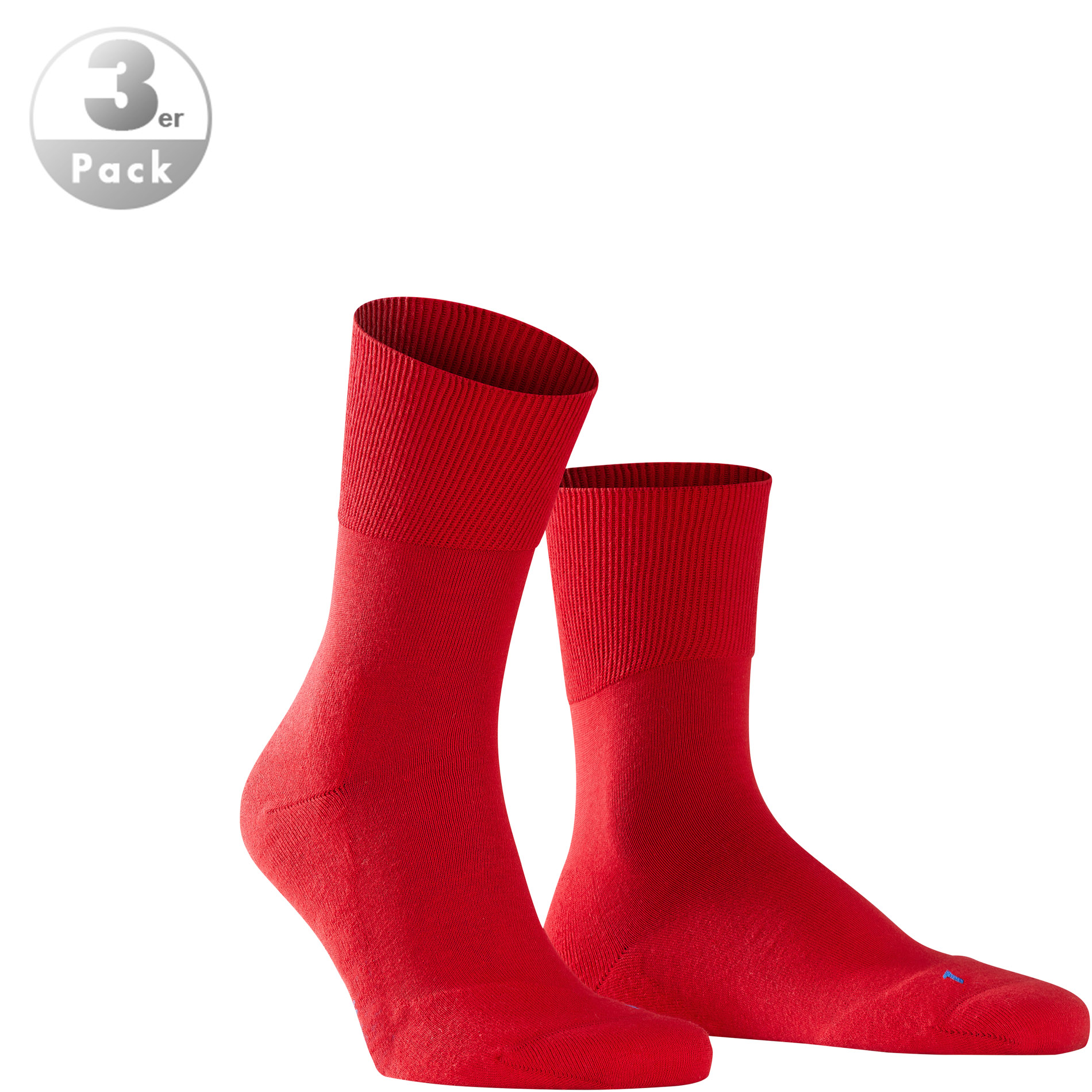 Falke Herren Socken rot Baumwolle & Mix unifarben
