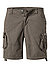 Cargoshorts, Regular Fit, Baumwolle, grau - grau