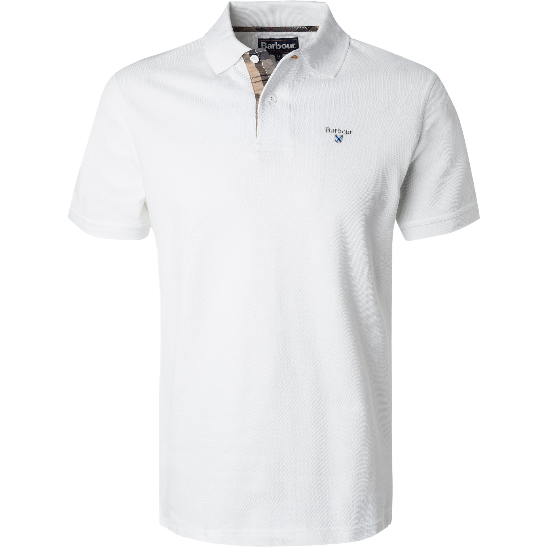 Barbour Herren Pique-Polo weiß