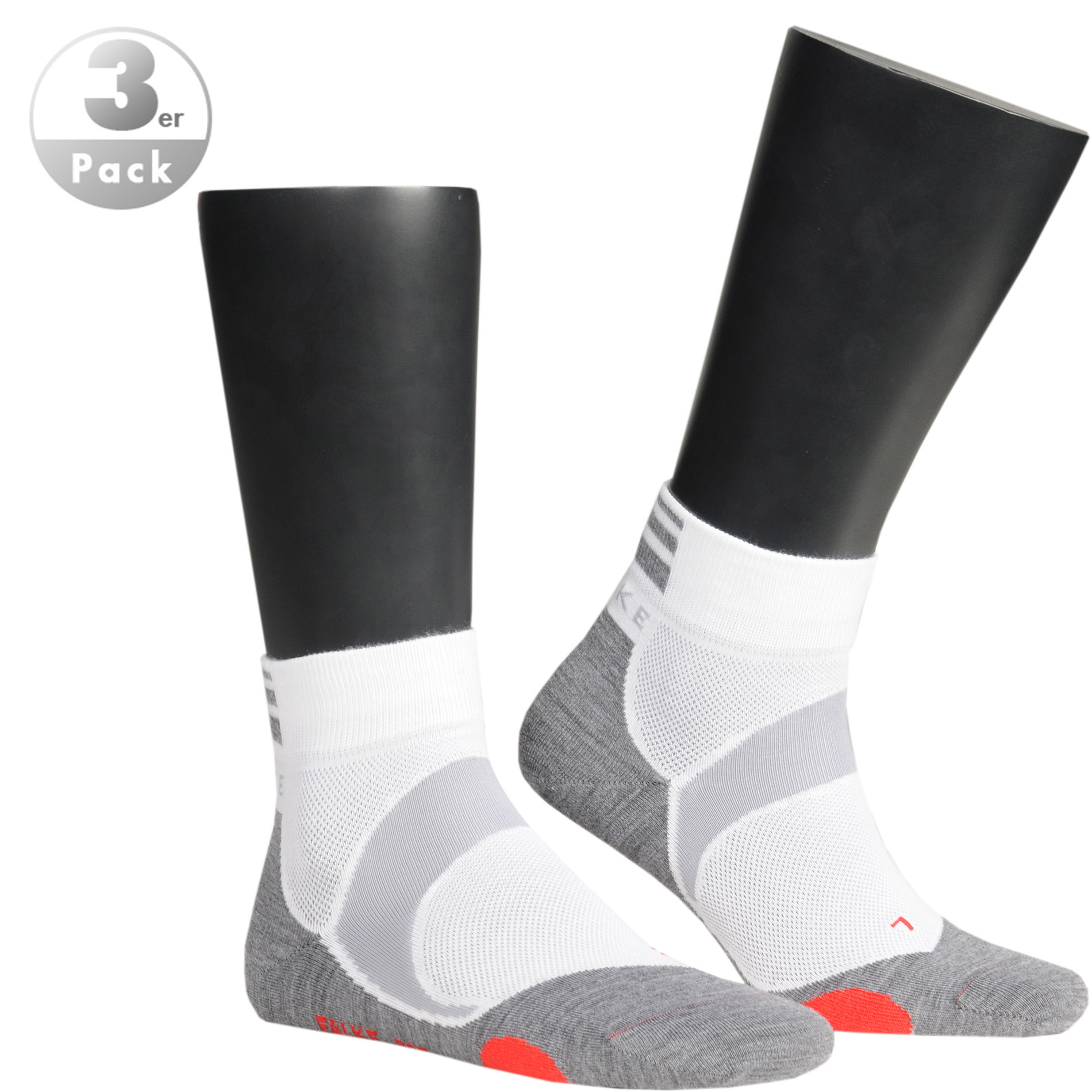 Falke Herren Socken weiß Mikrofaser/Funktion unifarben