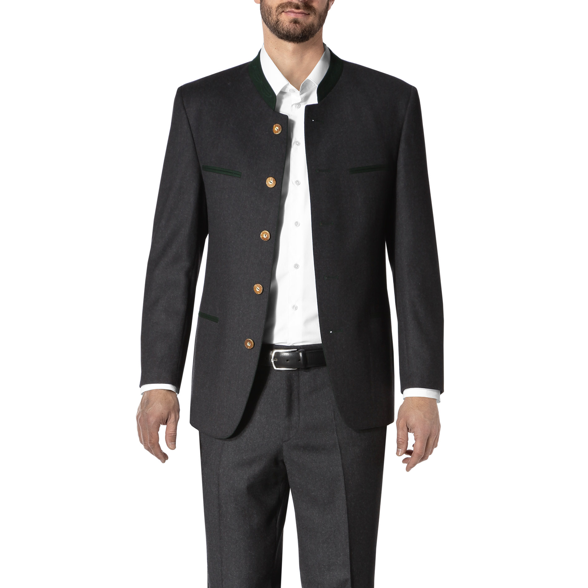 LODENFREY Herren Sakko grau Comfort Fit