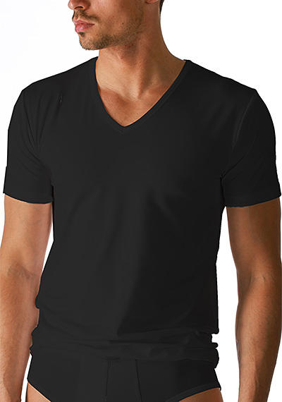 Mey DRY COTTON V-Shirt schwarz 46007/123