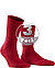 Serie Walkie Light, Socken, Schurwolle, rot - scarlet