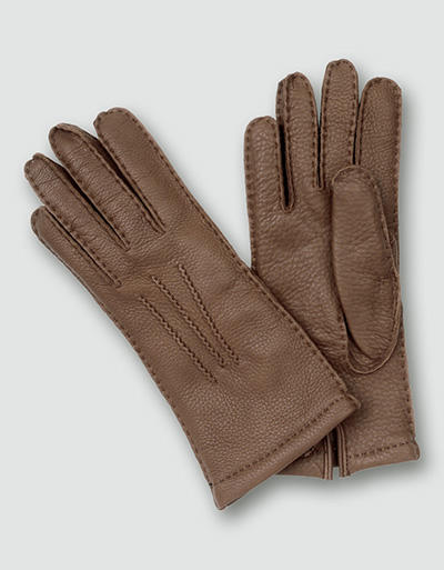 Damen Handschuhe Hirsch-Leder 230/sattel Image 0