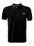 Polo-Shirt, Baumwoll-Piqué, schwarz - black-chrome