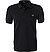 Polo-Shirt, Baumwoll-Piqué, schwarz - black-chrome