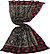 Tuch, schwarz-beige-rot - black-red