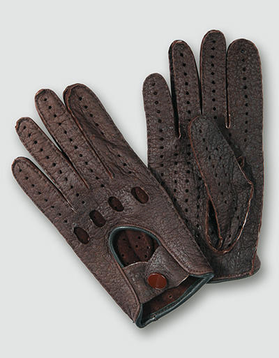 Damen Autohandschuhe 053/mit Finger/braun Image 0