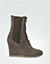 Stiefelette mit Wedge-Absatz - taupe