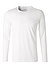 Longsleeve, Body Fit,  Baumwolle, weiß - weiß