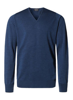 Stylingtipps Beschreibungsbild von John Smedley V-Pullover Bobby indigo
