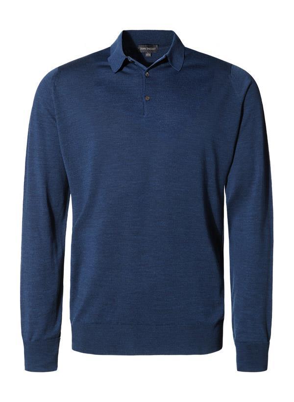 John Smedley Polo Pullover Dorset indigo