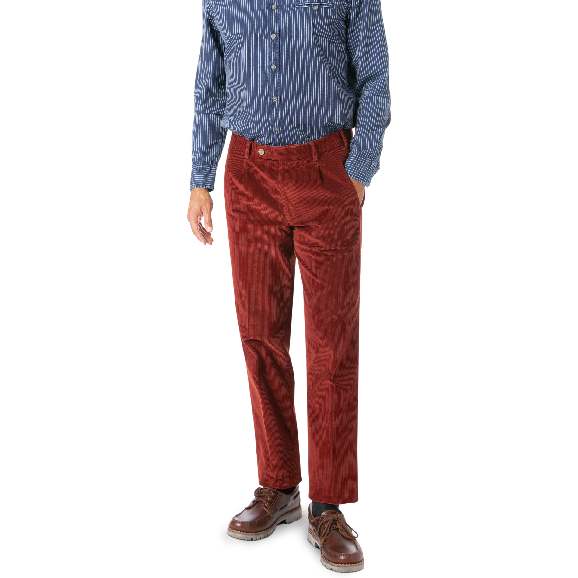 HILTL Herren Hosen rot Classic Fit