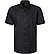 Kurzarmhemd, Modern Fit, Baumwolle, schwarz - schwarz