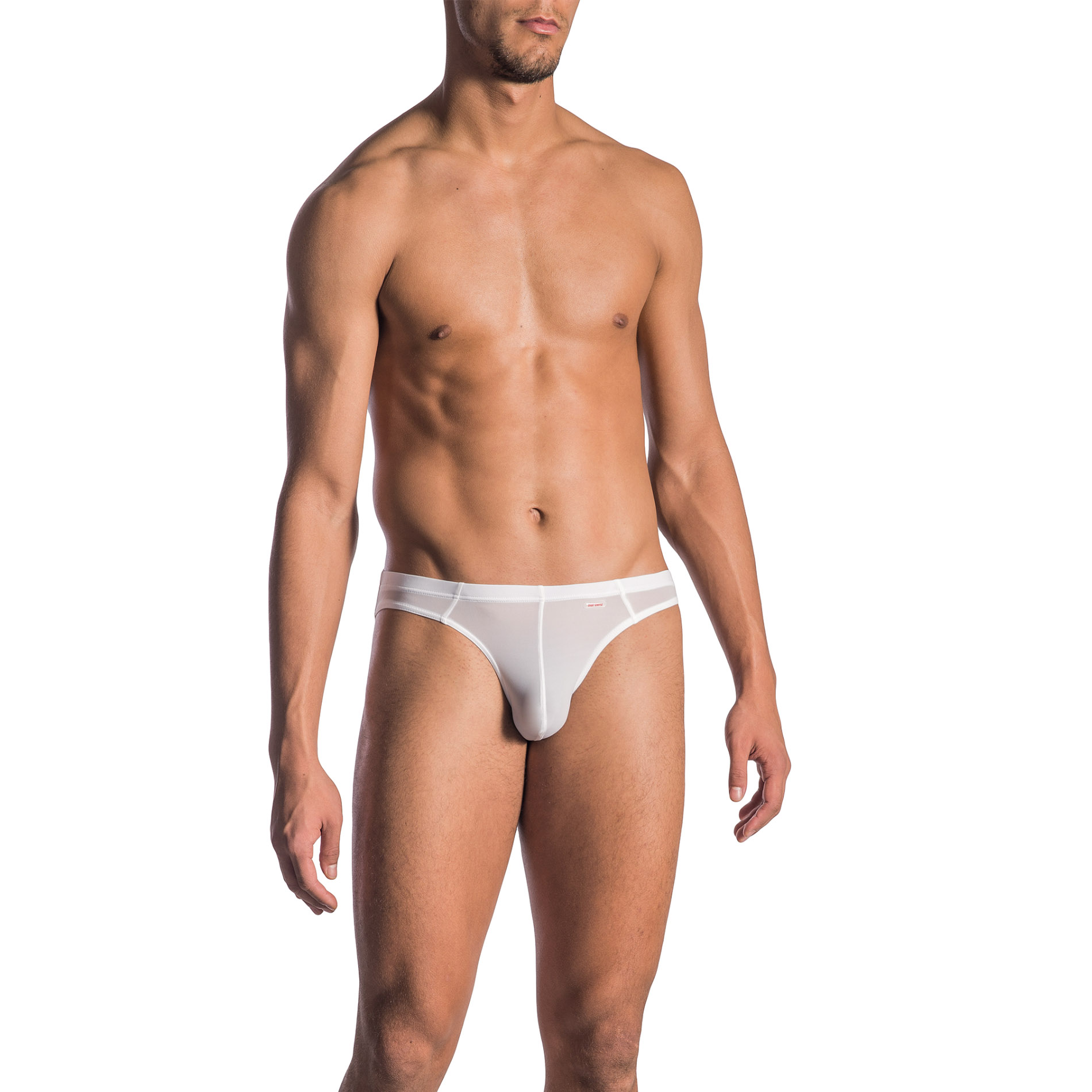 Olaf Benz Herren Slip Weiß Mikrofaser/Funktion Unifarben
