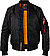 Blouson MA-1, Mikrofaser wattiert, schwarz - black