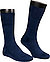 Serie Luxury No.13, Socken, Super Piuma Baumwolle, mittelblau - blau