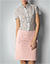 Bluse aus Batist - grau-weiß