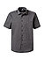 Kurzarmhemd, Regular Fit, Baumwolle, grau - grau
