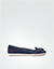Tassel-Slipper aus Veloursleder - carbon blue