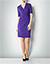Kleid in Wickel-Optik - violett