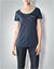 Shirt im Polka Dot Design - navy