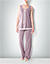 Pyjama aus Jersey im femininen Look - flieder