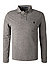 Polo-Shirt, Custom Slim Fit, Baumwoll-Piqué, grau - grau