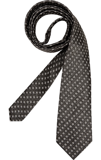 Krawatte Seide schwarz-grau gemustert