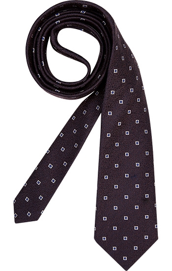 Krawatte Wolle-Seide bordeaux-blau gemustert