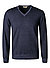 Pullover, Schurwolle, marineblau meliert - marine