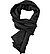 Schal, Seide, schwarz - schwarz