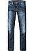 Jeans Oregon Straight, Slim Fit, Baumwoll-Stretch, tintenblau - blau