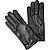 Handschuhe, Leder Kaschmir gefüttert, schwarz - black