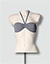 Bikini-Oberteil im Bandeau-Stil - grau