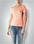T-Shirt mit Schriftzug-Print - orange
