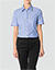 Bluse mit kurzem Arm - jeansblau
