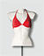 Neckholder-Oberteil im Maritim-Look - rot