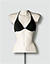 Neckholder-Bikinioberteil im Maritim-Look - schwarz