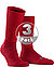 Serie Walkie, Socken, Merinowolle, dunkelrot meliert - d'rot melange