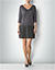 Kleid im Lagen-Look - anthrazit