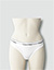 Bikini Slip aus Baumwoll-Stretch - white