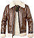 Jacke, Lederimitat Kunstfell, kastanienbraun - brown