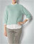 Pullover mit raffiniertem Goldglanz-Effekt - mint