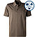 Polo-Shirt, Baumwoll-Jersey, taupe - taupe