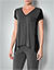 Shirt mit asymmetrischem Saum - grau