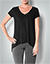 Shirt mit asymmetrischem Saum - schwarz